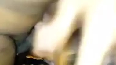 Indian female gives blowjob and gets bonked in self-made porn video