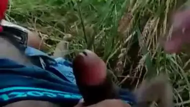 Village girl enjoys outdoor bangla sex by sucking a dick