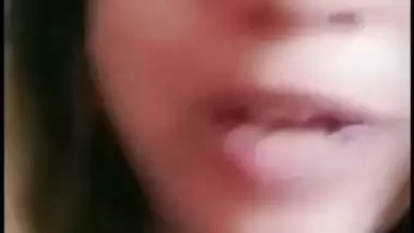 Beautiful wife shows boobs on video call to ex-lover